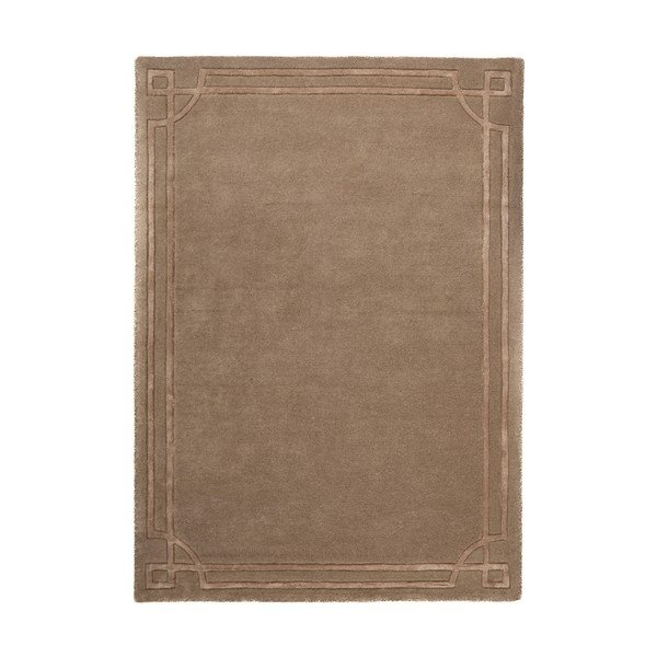 Barna kézi szövésű gyapjú szőnyeg 120x170 cm Gatsby – Flair Rugs