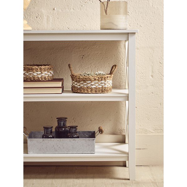 Fehér borovi fenyő polcos állvány 40x81x81 cm Heritage – Premier Housewares-image-1