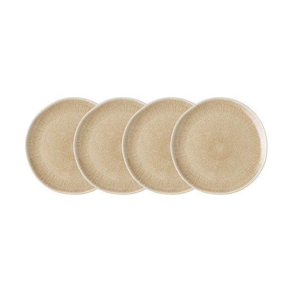 Bézs kőedény tányér készlet 4 db-os ø 27 cm Viola – House Nordic