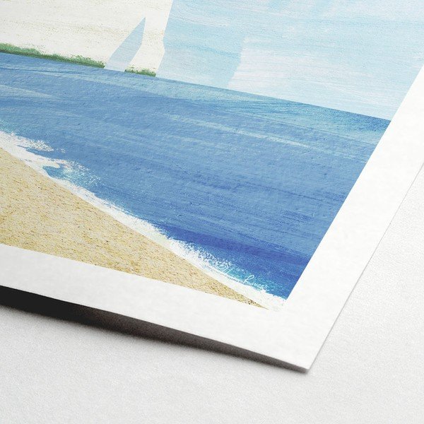 Poszter 30x40 cm Etretat Cliffs - Travelposter-image-1