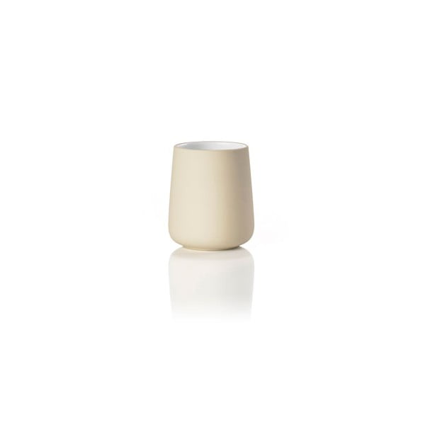Nova bézs porcelán fogkefetartó pohár - Zone