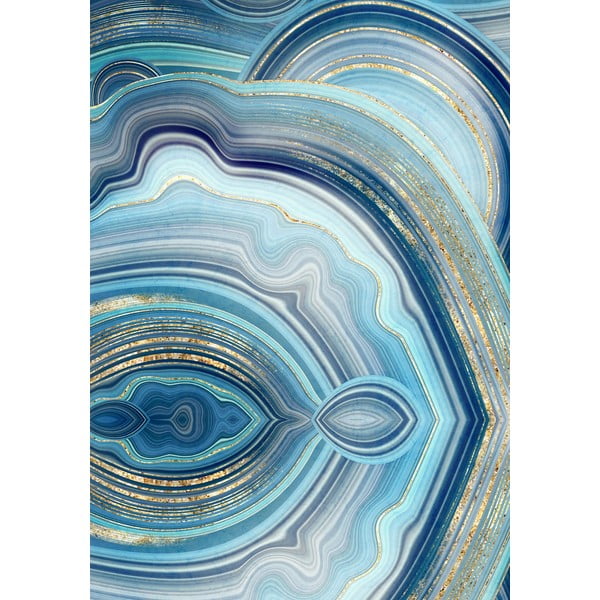 Kék fürdőszobai kilépő szett 2 db-os 60x100 cm – Foutastic-image-2