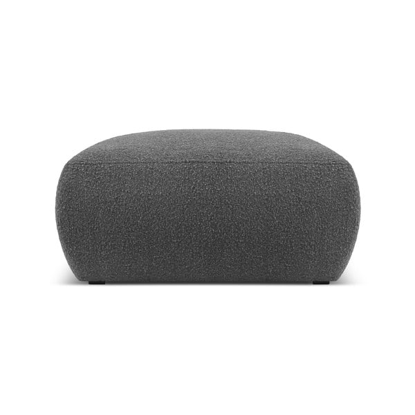 Sötétszürke buklé puff Molino – Micadoni Home-image-1
