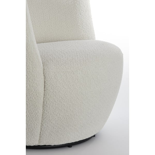 Fehér buklé fotel Senja – Light & Living-image-1