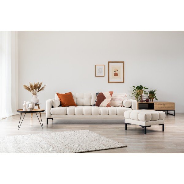 Fehéresbézs kanapé 217 cm Bali – Cosmopolitan Design-image-4