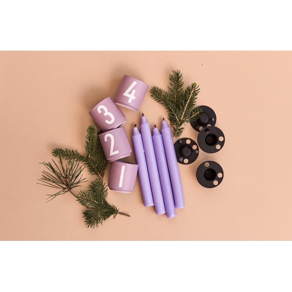 Porcelán gyertyatartó készlet 4 db-os Mini - Design Letters,-image-2