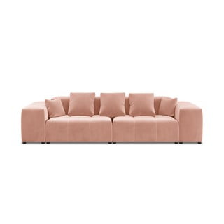 Rózsaszín bársony kanapé 320 cm Rome Velvet - Cosmopolitan Design