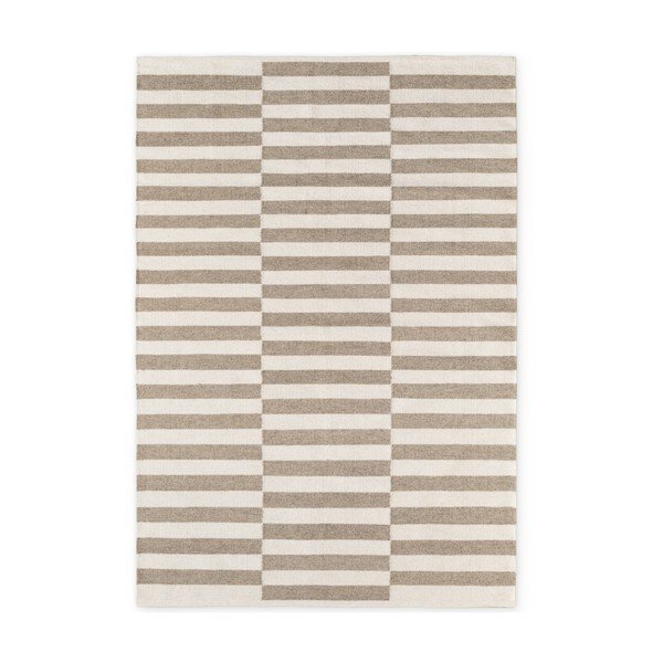 Fehér-szürke kétoldalas-kézi szövésű gyapjú szőnyeg 160x230 cm Vika – Hanse Home