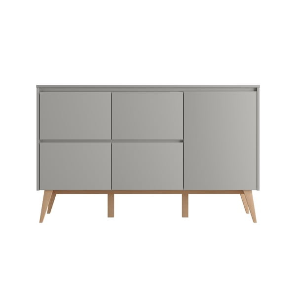 Szürke alacsony gyerek komód 149x52,5 cm Swing – Pinio-image-1