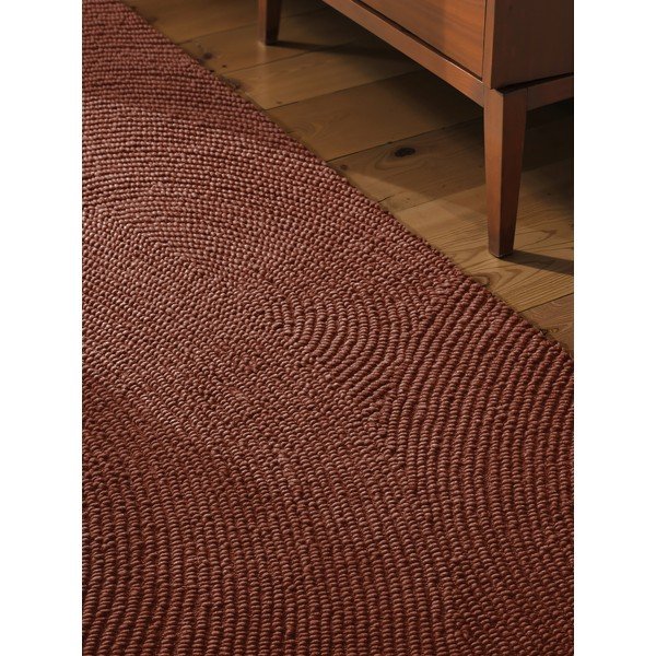 Téglavörös kézi szövésű gyapjú futószőnyeg 80x200 cm Calmio – Hanse Home-image-1