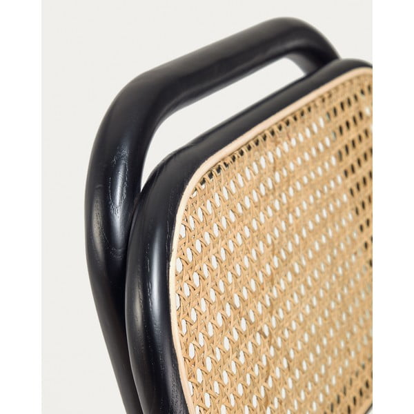 Fekete szilfa bárszék (ülésmagasság 65 cm) Doriane – Kave Home-image-4