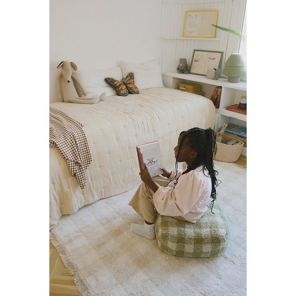 Zöld gyerek babzsákfotel Vichy – Lorena Canals-image-1