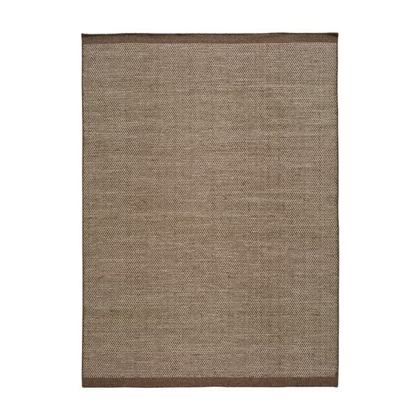 Kiran Liso barna gyapjú szőnyeg, 60 x 110 cm - Universal