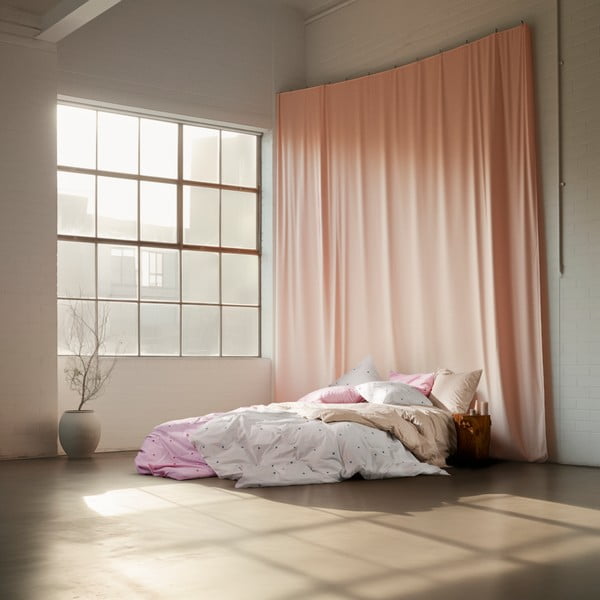 Fehér egyszemélyes pamut-perkál ágyneműhuzat 140x200 cm Daisy – JUNA-image-4