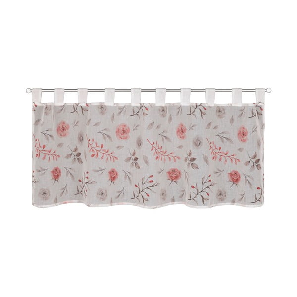 Fehér-rózsaszín fényáteresztő függöny 135x45 cm Rose – Sehlbach