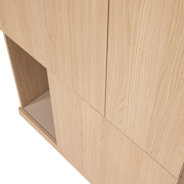 Natúr színű moduláris szekrény 80x215 cm Build – WOOOD-image-4