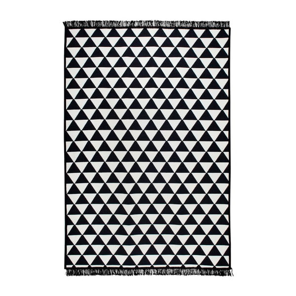 Apollon fekete-fehér kétoldalas szőnyeg, 120 x 180 cm