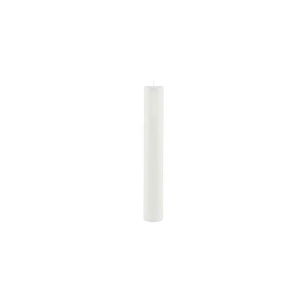 Cylinder Pure fehér hosszú gyertya, égési idő 28 óra - Ego Dekor