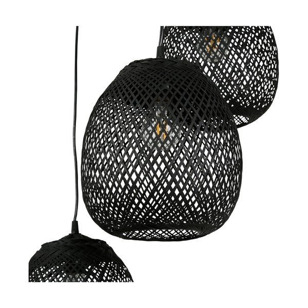 Fekete függőlámpa 40x40 cm Elme – Côté Table-image-4