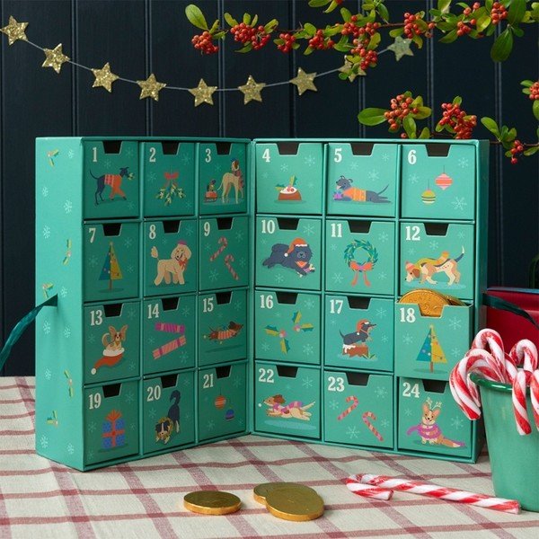 Adventi naptár 37,5 cm Festive Friends – Rex London-image-1