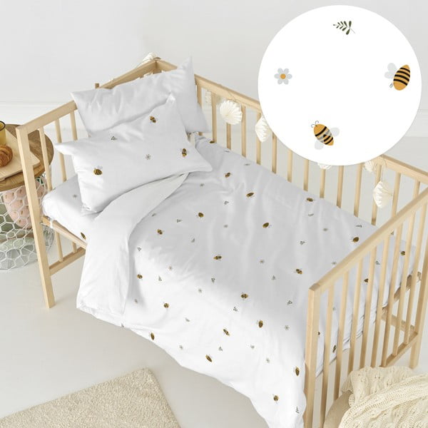 Pamut gyerek ágyneműhuzat babaágyhoz 100x120 cm Honey – Happy Friday