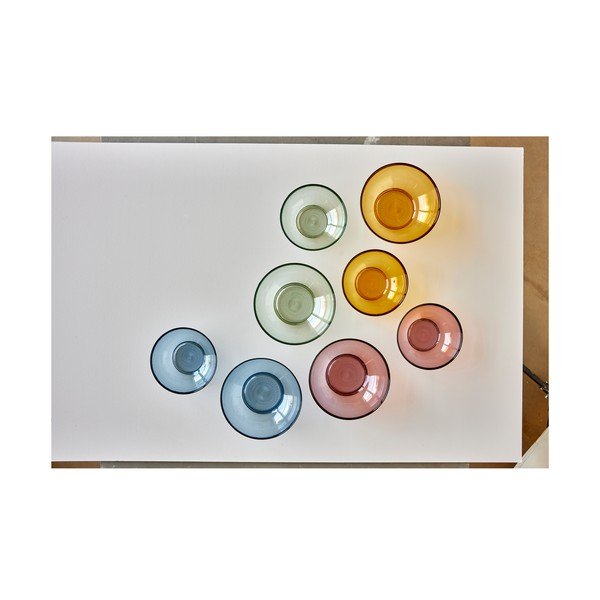 Kusintha rózsaszín üveg salátás tál, ø 24 cm - Bitz-image-1