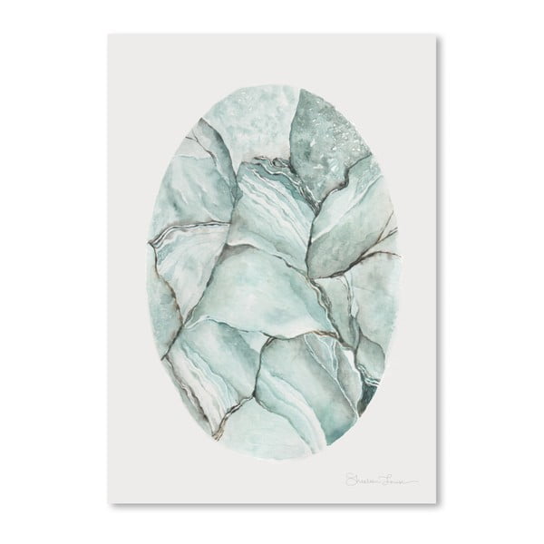 Aquamarine Stone by Shealeen Louise 30 x 42 cm-es plakát