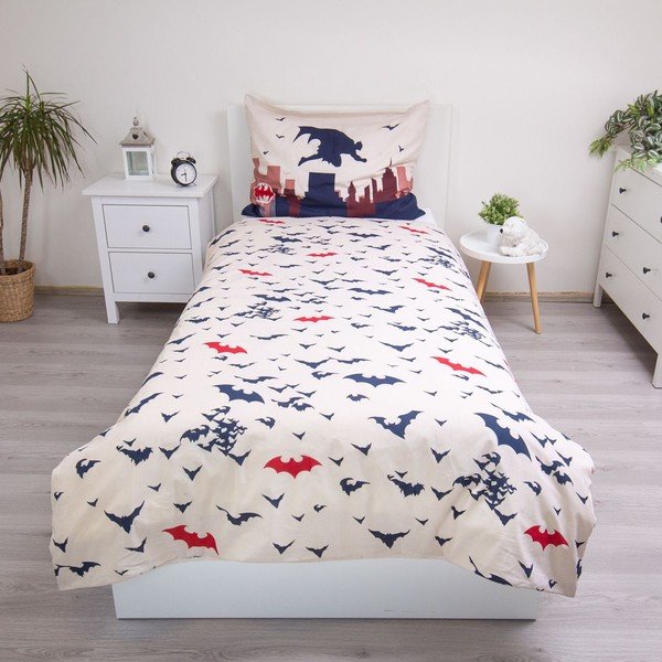 Egyszemélyes pamut gyerek ágyneműhuzat 140x200 cm Batman "Gotham's Knight" – Jerry Fabrics-image-2