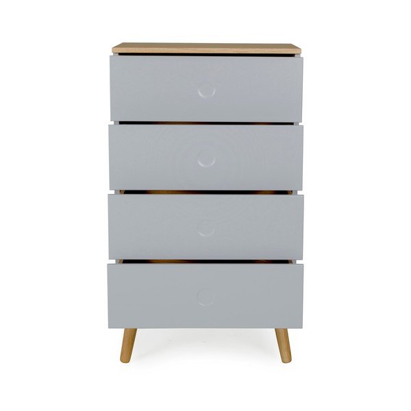 Dot szürke szekrény tölgyfa dekorral, szélesség 55 cm - Tenzo-image-2