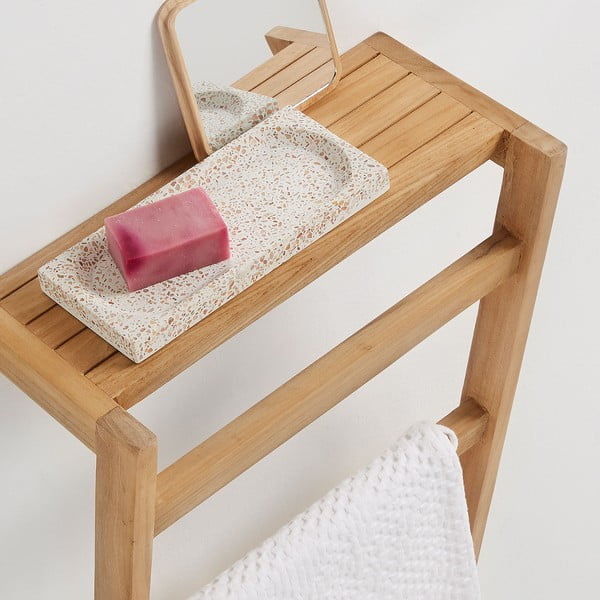 Sunday teakfa fali törölközőtartó - Kave Home-image-1