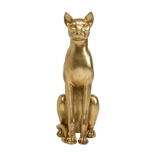Cica aranyszínű dekorációs szobor, magasság 74 cm - Kare Design