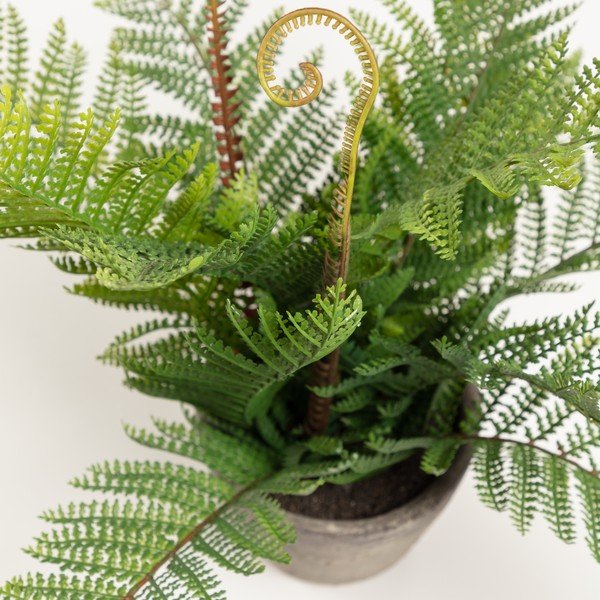 Művirág cement virágcserépben, magasság 35 cm - Kave Home-image-1