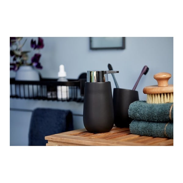 Badi fekete, kerámia szappanadagoló - Wenko-image-3