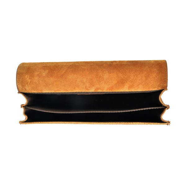 Chain konyakbarna bőr válltáska - Carla Ferreri-image-3