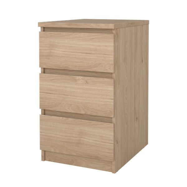 Natúr színű komód tölgyfa dekorral 40x70x50 cm Naia – Tvilum-image-4