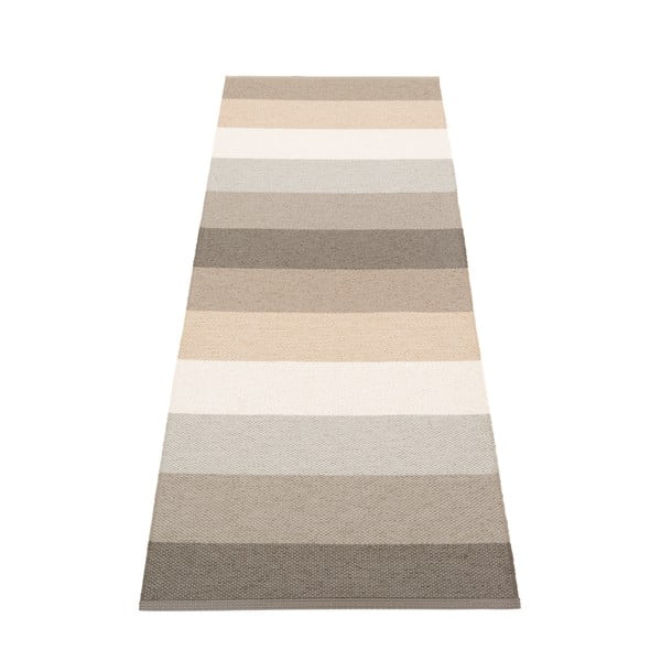 Szürke-bézs kültéri-beltéri futószőnyeg 70x200 cm Molly Clay – Pappelina