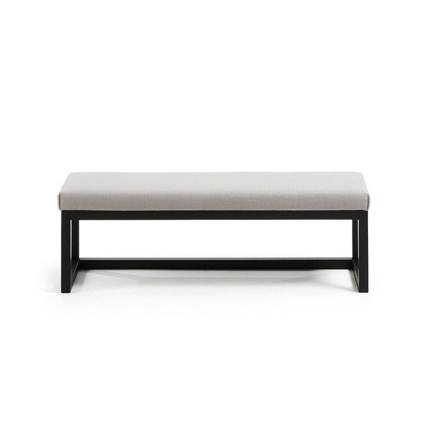 Fekete-szürkésbézs pad Loya – Kave Home