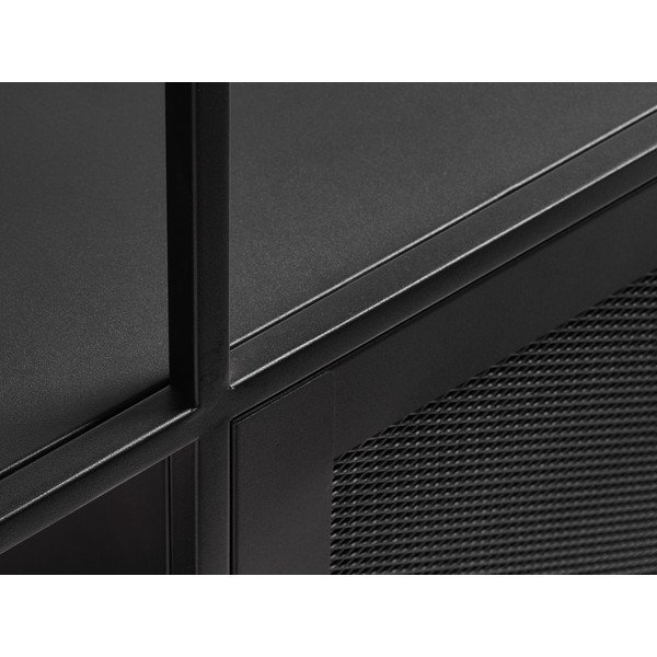 Fekete fém könyvespolc 80x180 cm Malibu – Unique Furniture-image-4