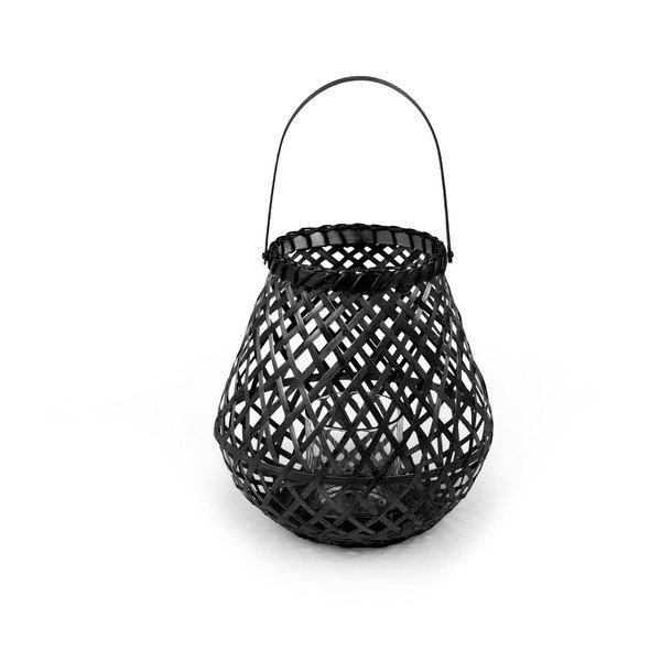 Bamboo Lantern fekete bambusz lámpás, ⌀ 25 cm - Compactor-image-3