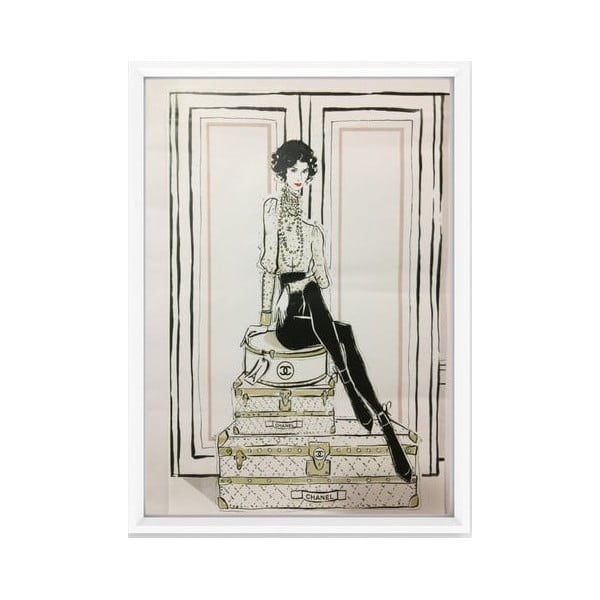 Poszter 20x30 cm Chanel Suitcases – Piacenza Art