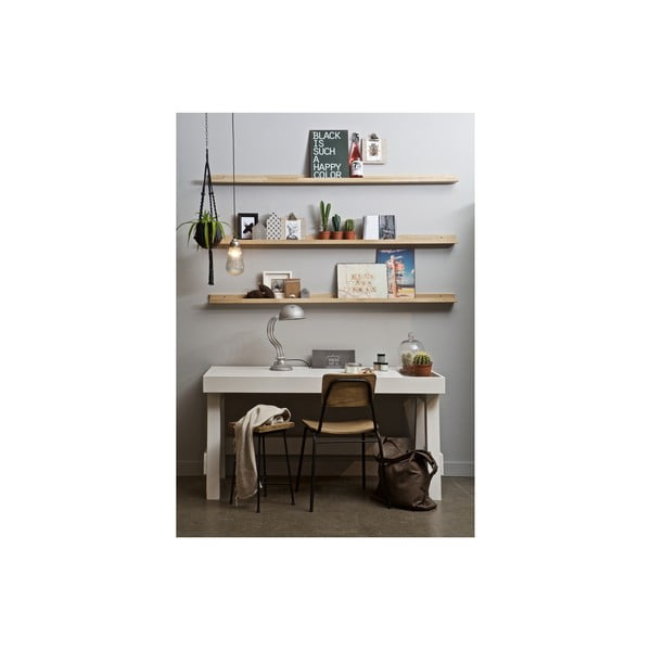 Natúr színű tölgyfa fali polc képekhez 170 cm Photoframe – vtwonen-image-2