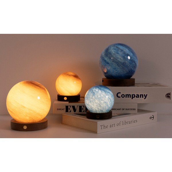 Sötét natúr színű USB fénydekoráció ø 12 cm Galaxy Breeze – Gingko-image-2