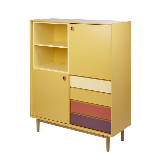 Color Box mustársárga komód, 114 x 137 cm - Tom Tailor-image-3
