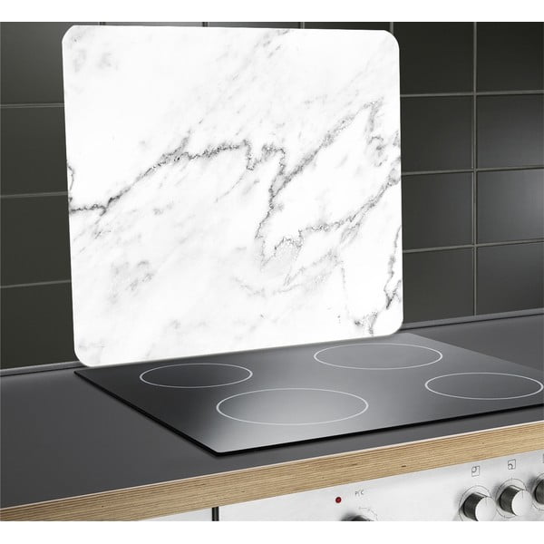 Edzett üveg falvédő tűzhelyhez 50x56 cm Marble – Wenko-image-4