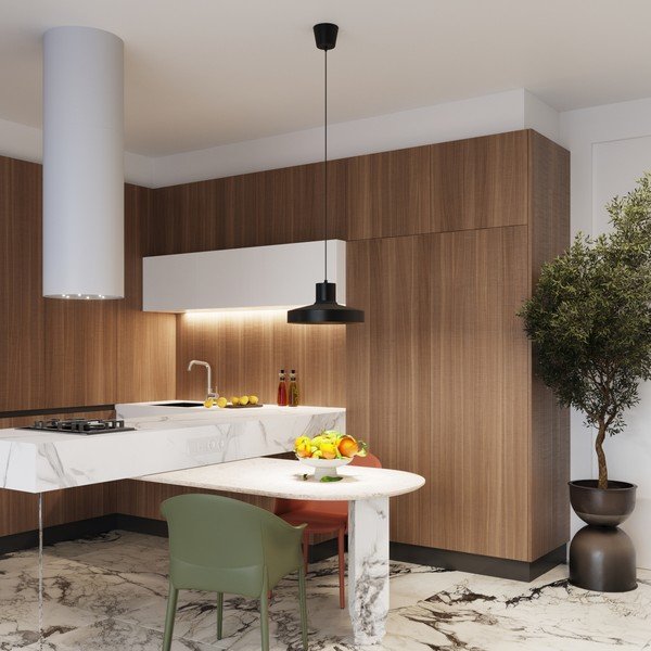 Fekete függőlámpa ø 35 cm Vito – Sollux-image-1