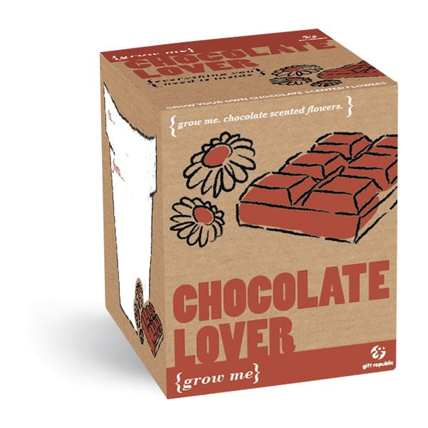 Chocolate Lover növénytermesztő készlet kakaó illatú magokkal - Gift Republic