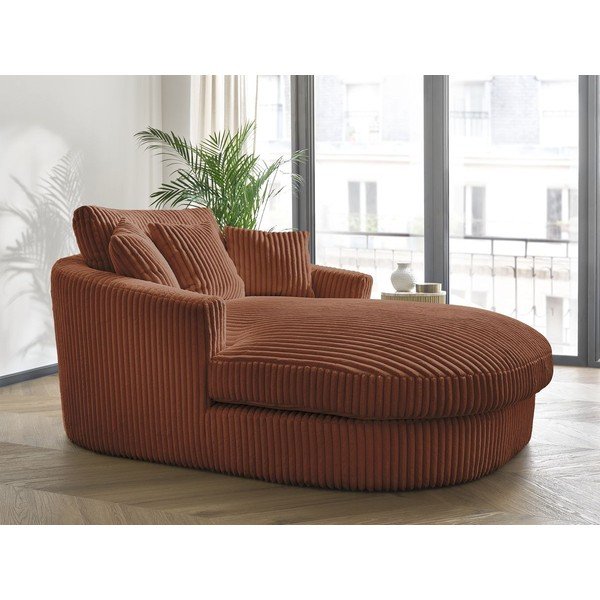 Narancssárga kordbársony fotel Belem – Bobochic Paris-image-1