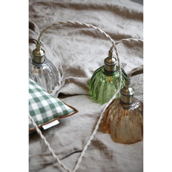 Borostyán színű fém függőlámpa üveg búrával ø 13 cm Gota – Markslöjd-image-2