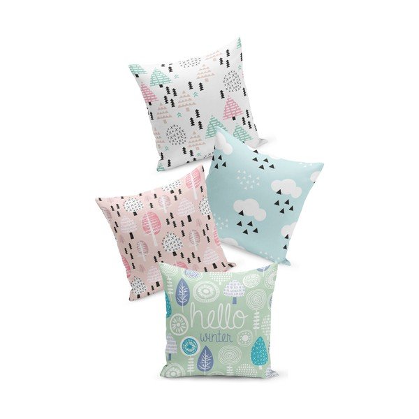 Kids Nature 4 db-os párnahuzat szett, 43 x 43 cm - Kate Louise-image-1