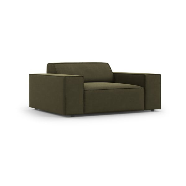 Zöld bársony fotel Jodie – Micadoni Home